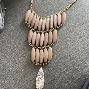 Anthropologie Long mauve necklace